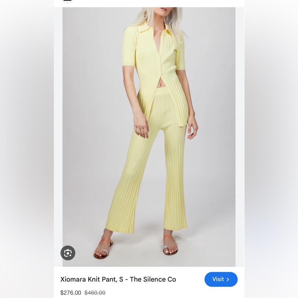 Xiomara Knit Pant in White and Waverly top in white